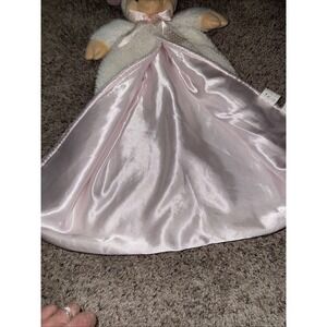 Gerber Sherpa & Satin Lamb Sheep Security Blanket Lovey Large Size‎ 24"